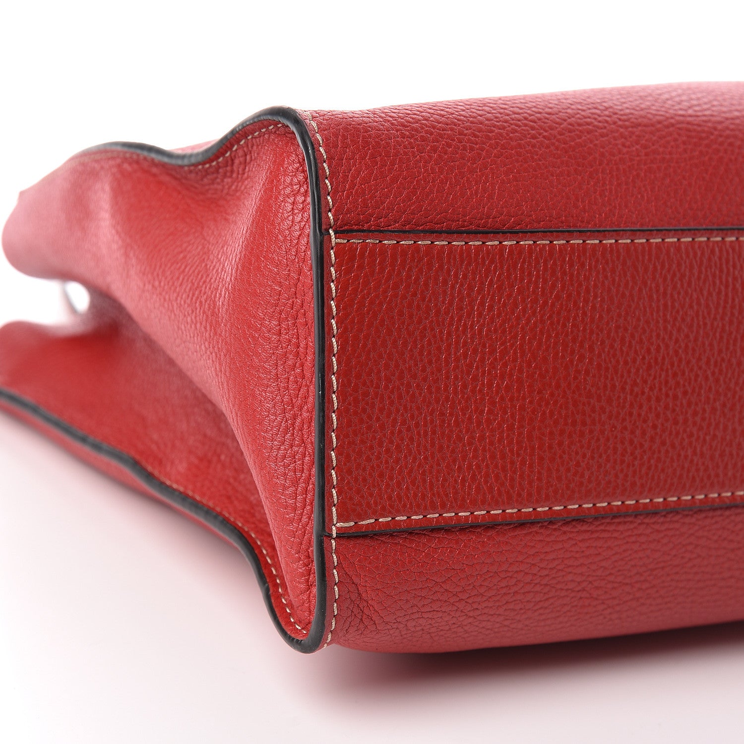Marc Jacobs Grained Calfskin Grind Shopper Tote Red 13 of 16
