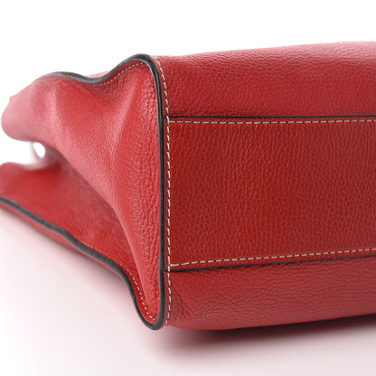 Marc Jacobs Grained Calfskin Grind Shopper Tote Red 13 of 16