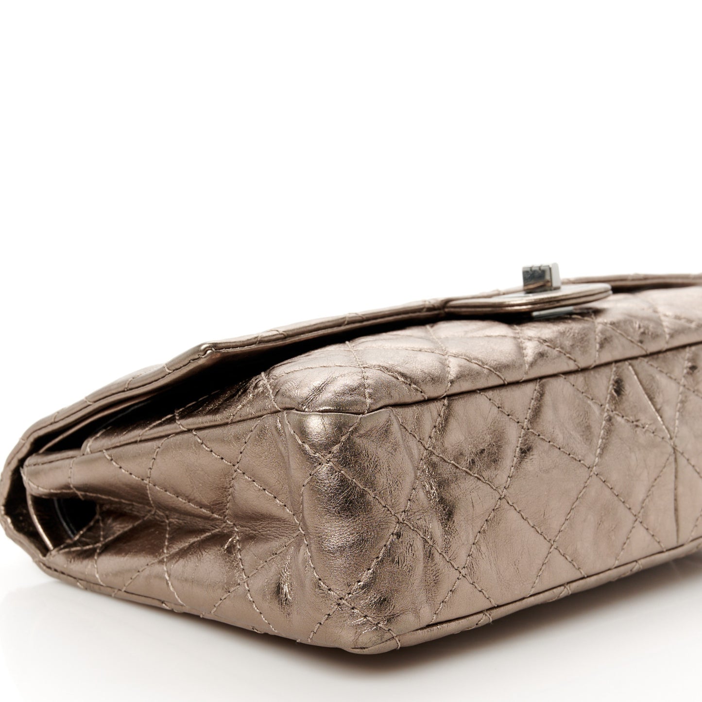 Metallic Aged Calfskin Quilted  2.55 Reissue 226 Flap Bronze