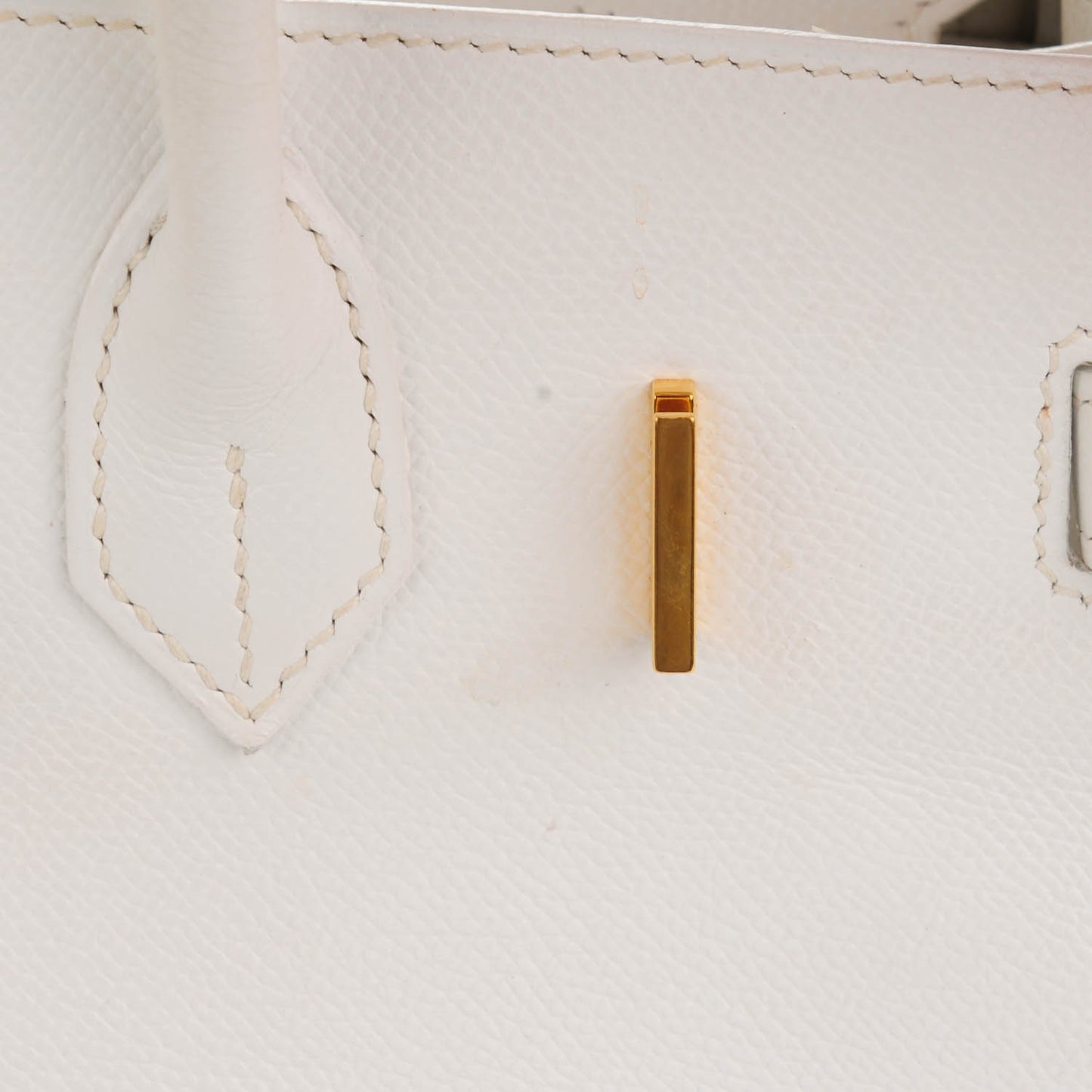 Epsom Birkin 30 White