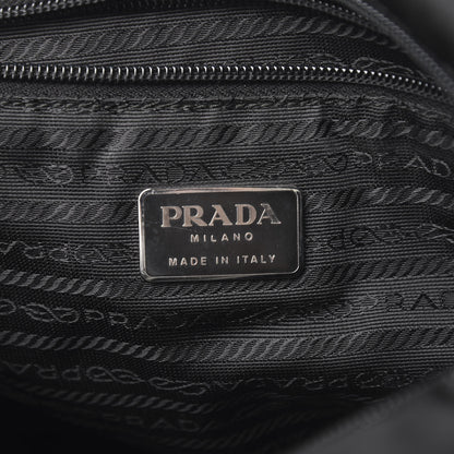 Prada Tessuto Nylon Calfskin Chain Tote Black 5 of 10
