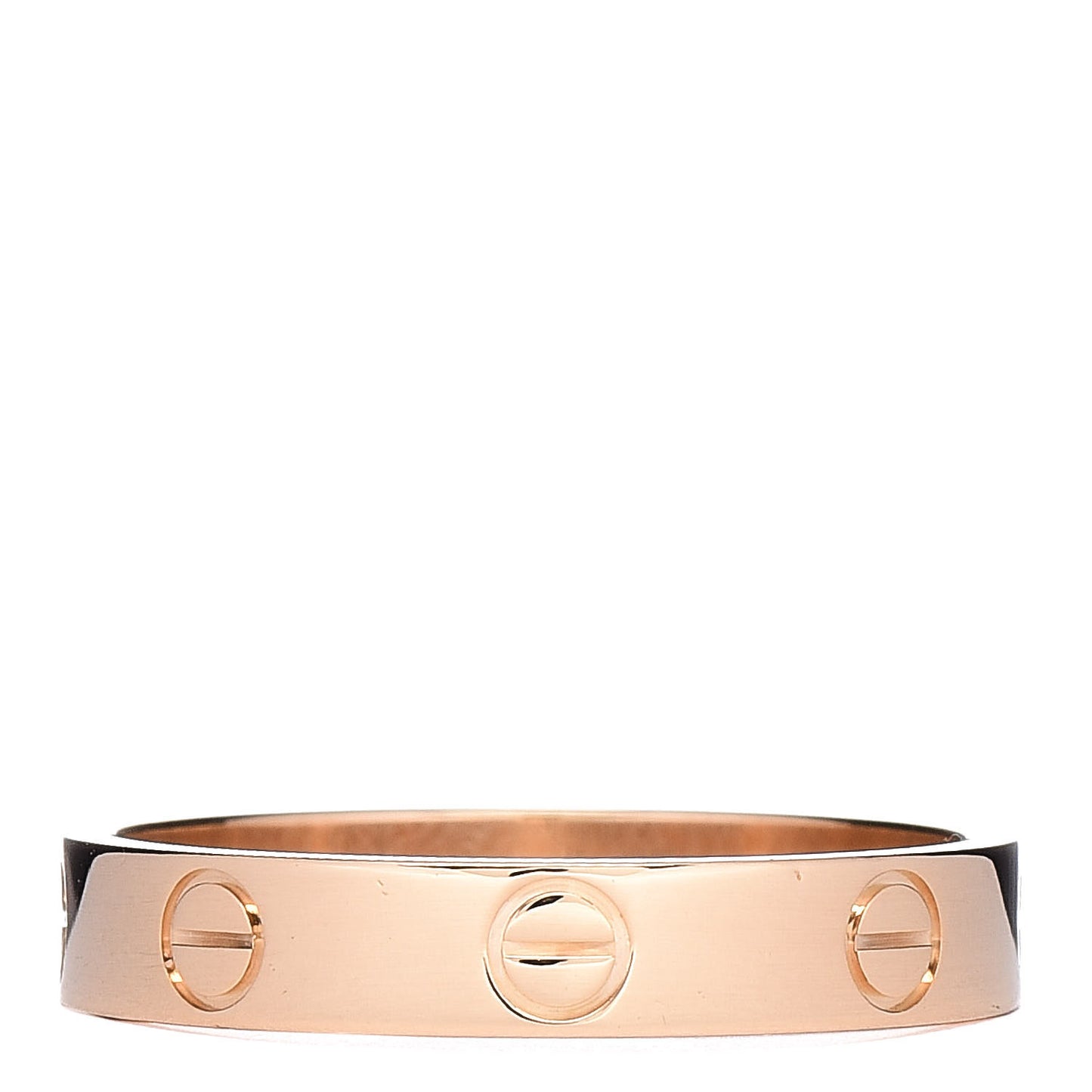 18K Yellow Gold 3.5mm LOVE Wedding Band Ring 55 7.25