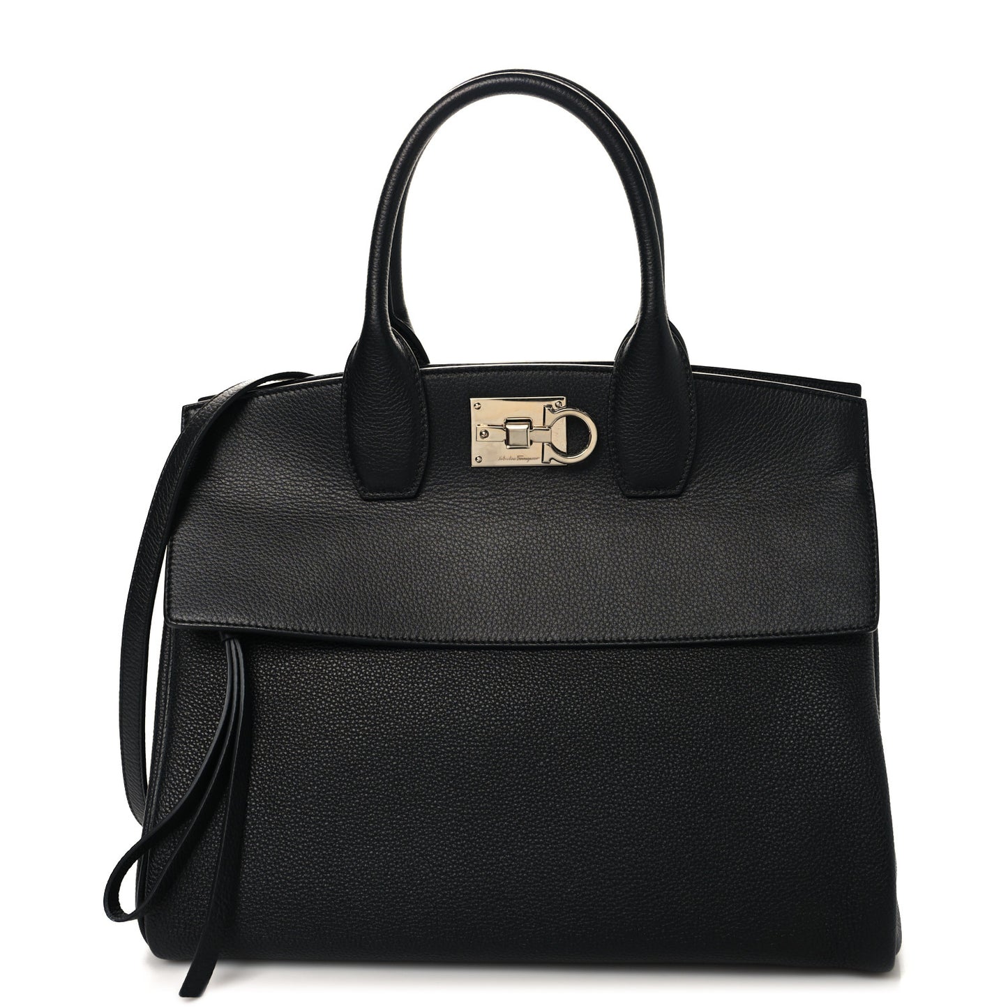 Calfskin Large The Studio Bag Black