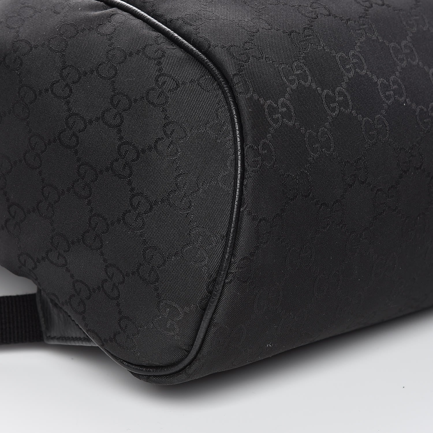 Gucci Nylon Monogram Slim Backpack Black 8 of 10
