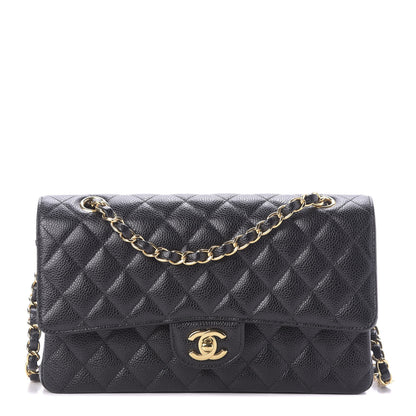 Chanel Caviar Quilted Medium Double Flap Black 1 of 9