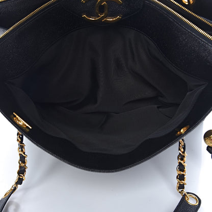 Chanel Caviar XL Weekender Bag Black 7 of 12