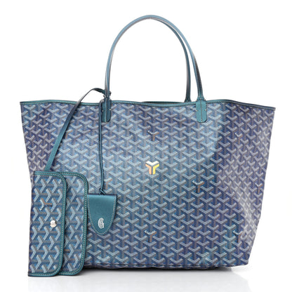Goyard Iridescent Goyardine Saint Louis GM Pearly Blue 3 of 11