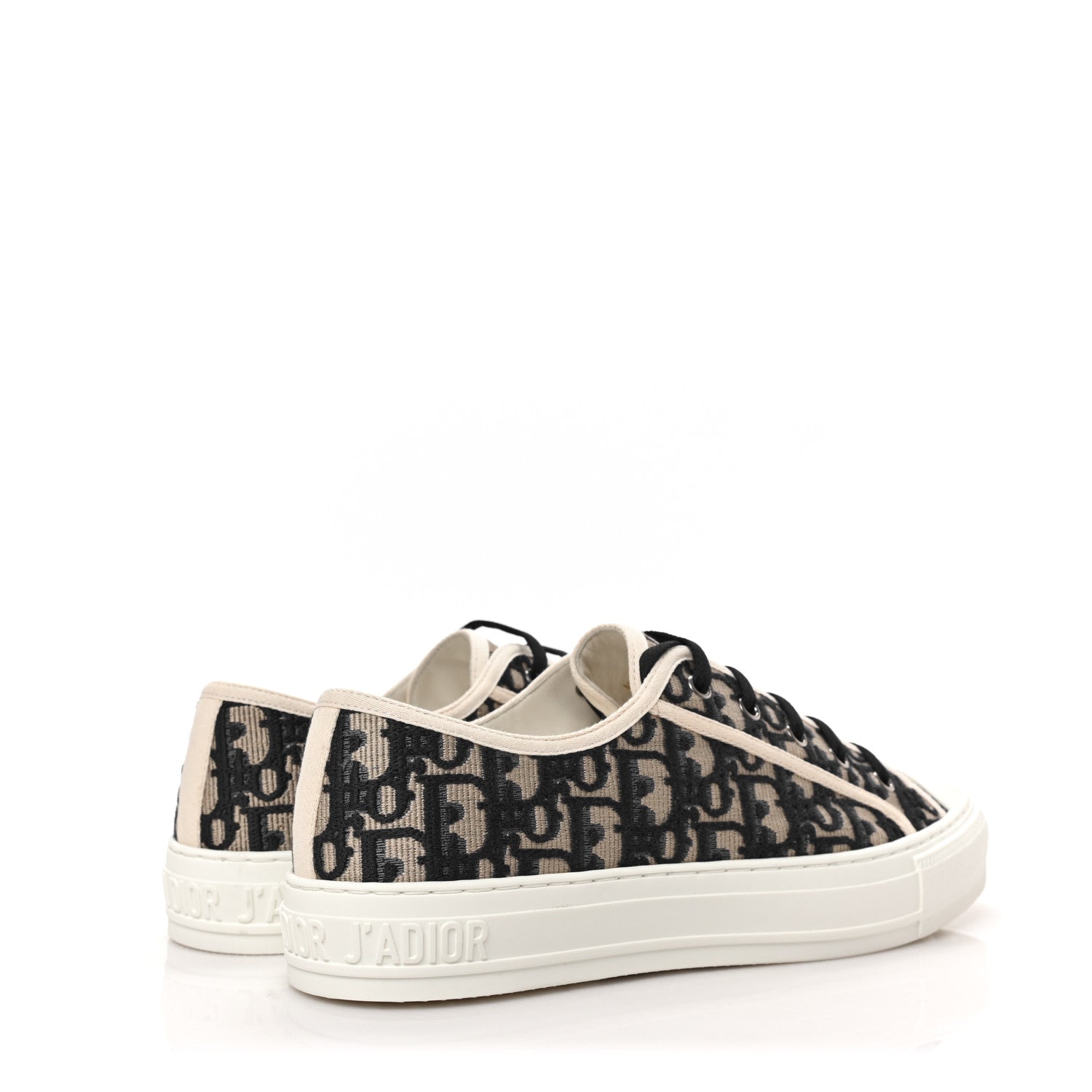 Christian Dior Canvas Oblique Walk'N'Dior Low Top Sneakers 41 Deep Blue 4 of 8