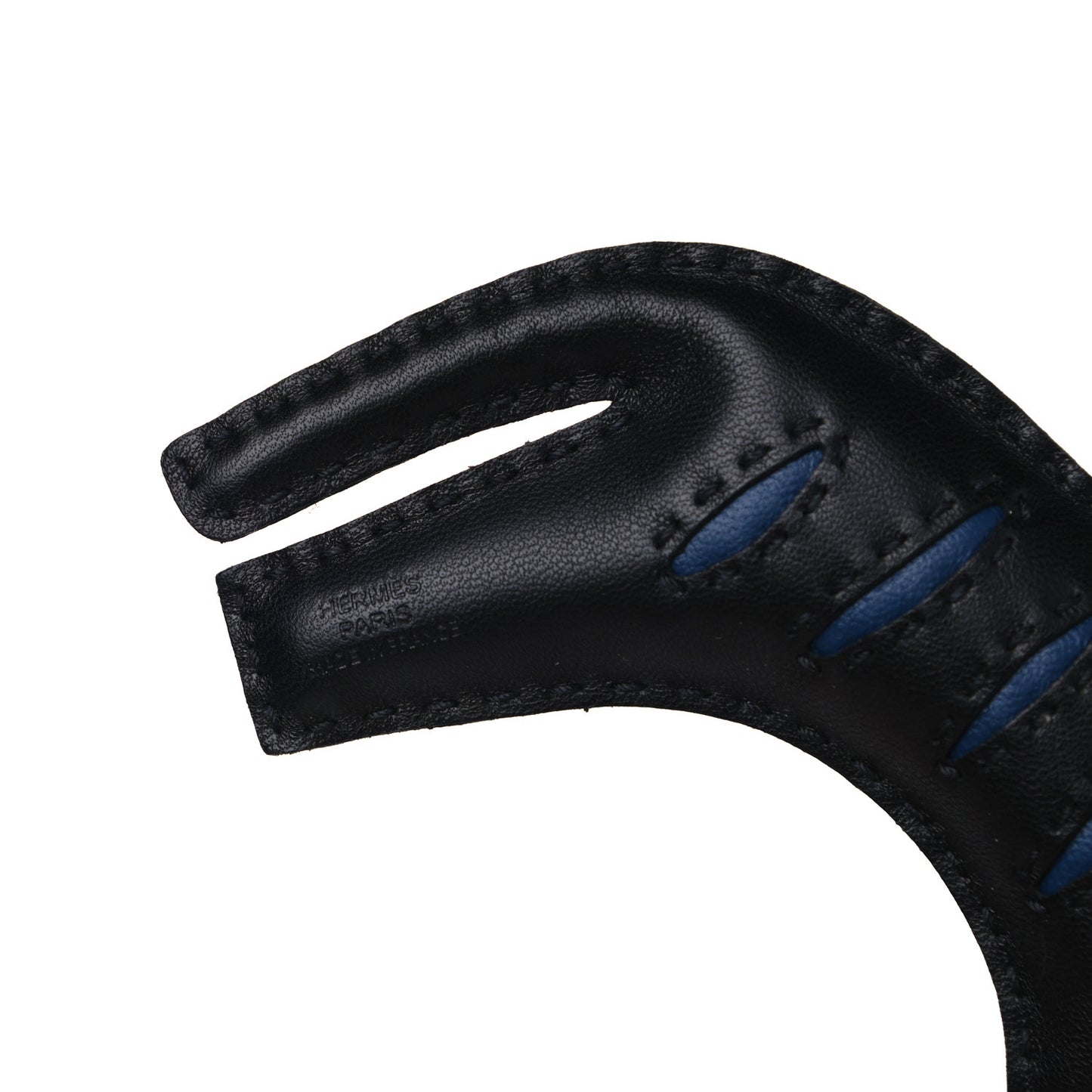 Milo Lambskin Rooroo Bag Charm Black Bleu de Malte