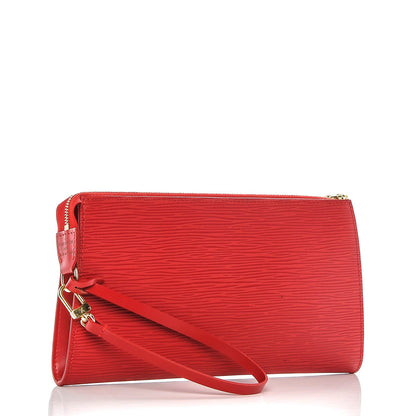 Louis Vuitton Epi Pochette Accessories 24 Castillan Red 3 of 6