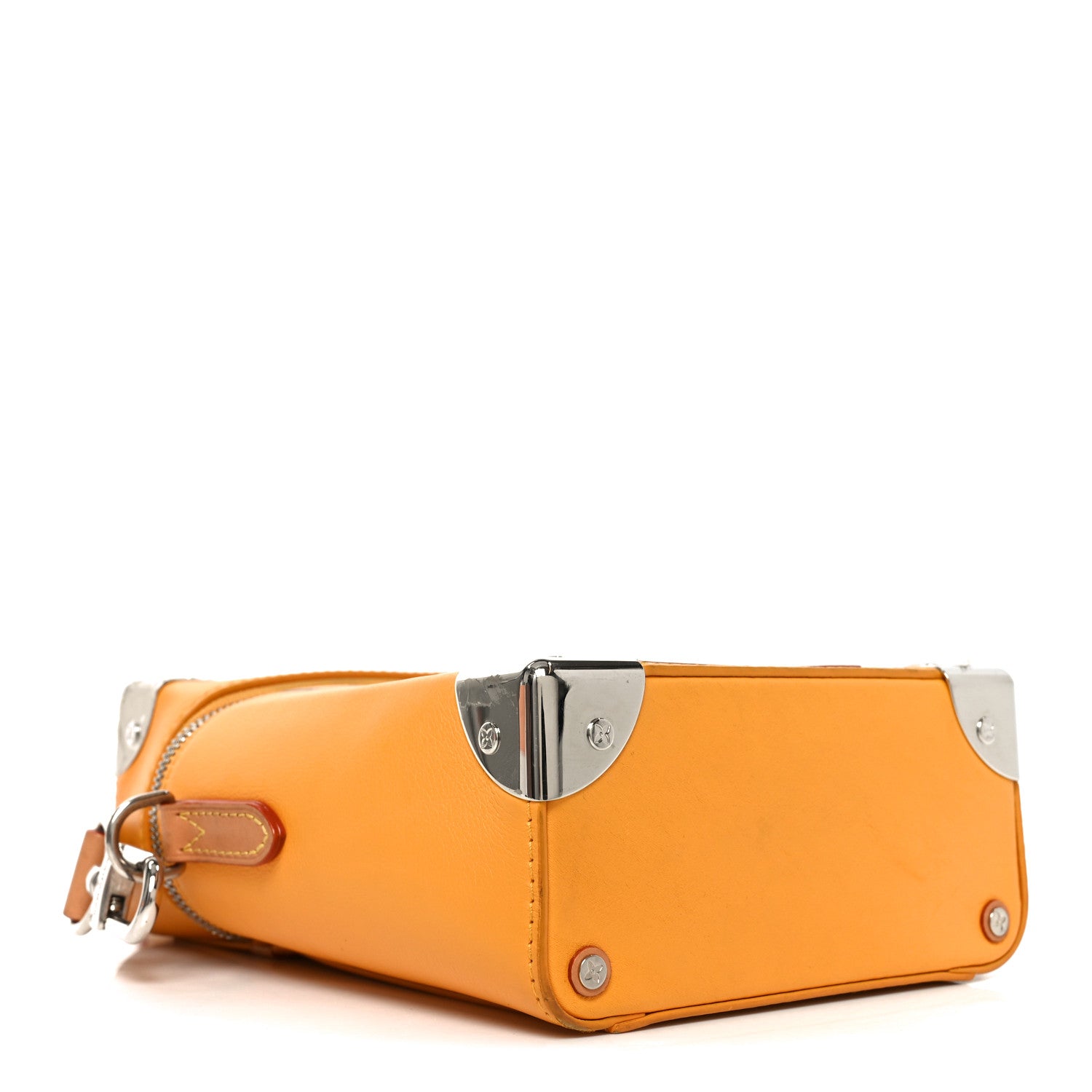 Louis Vuitton Calfskin N°7 Vertical Box Trunk Yellow 3 of 8