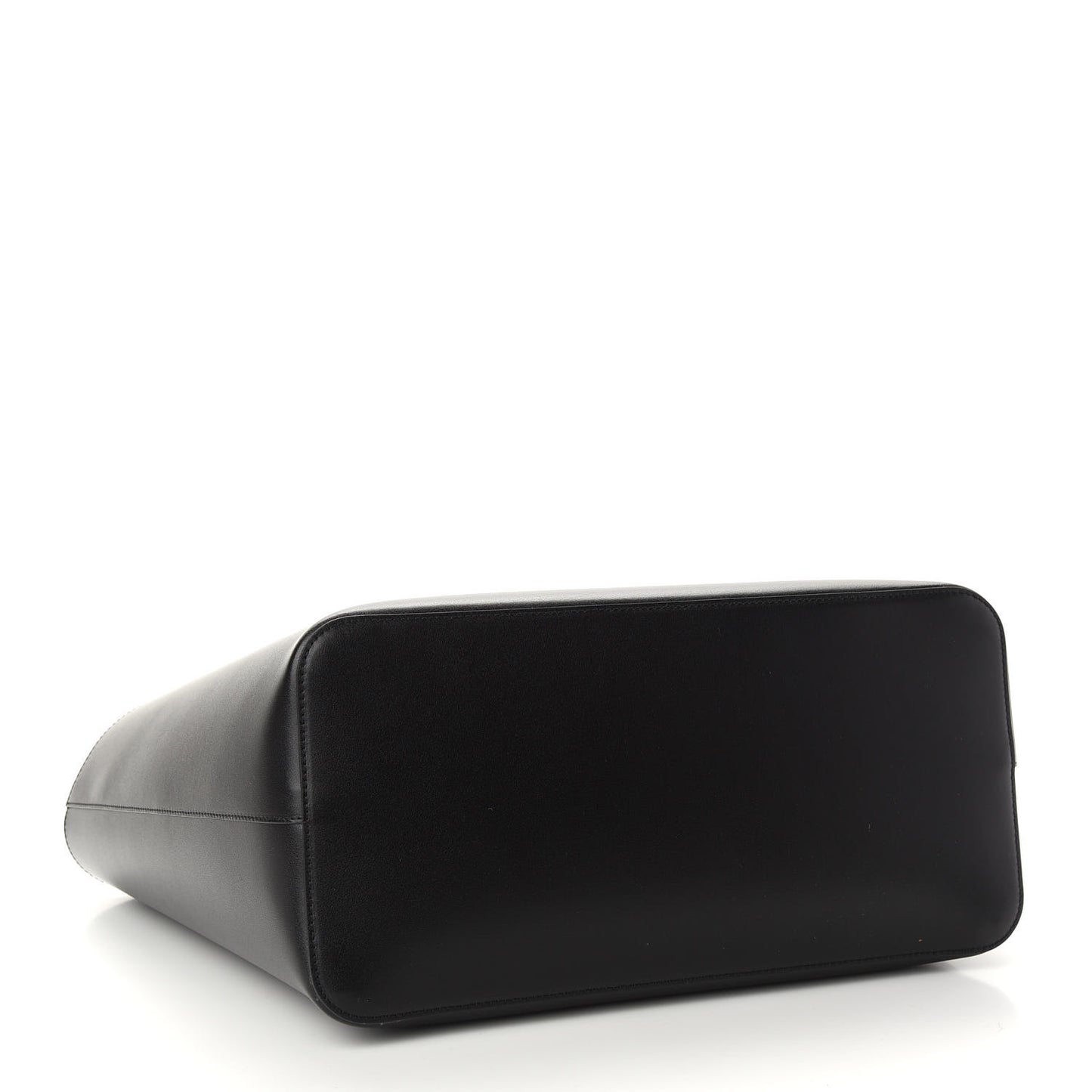 Smooth Calfskin Wing Shopping Bag Black