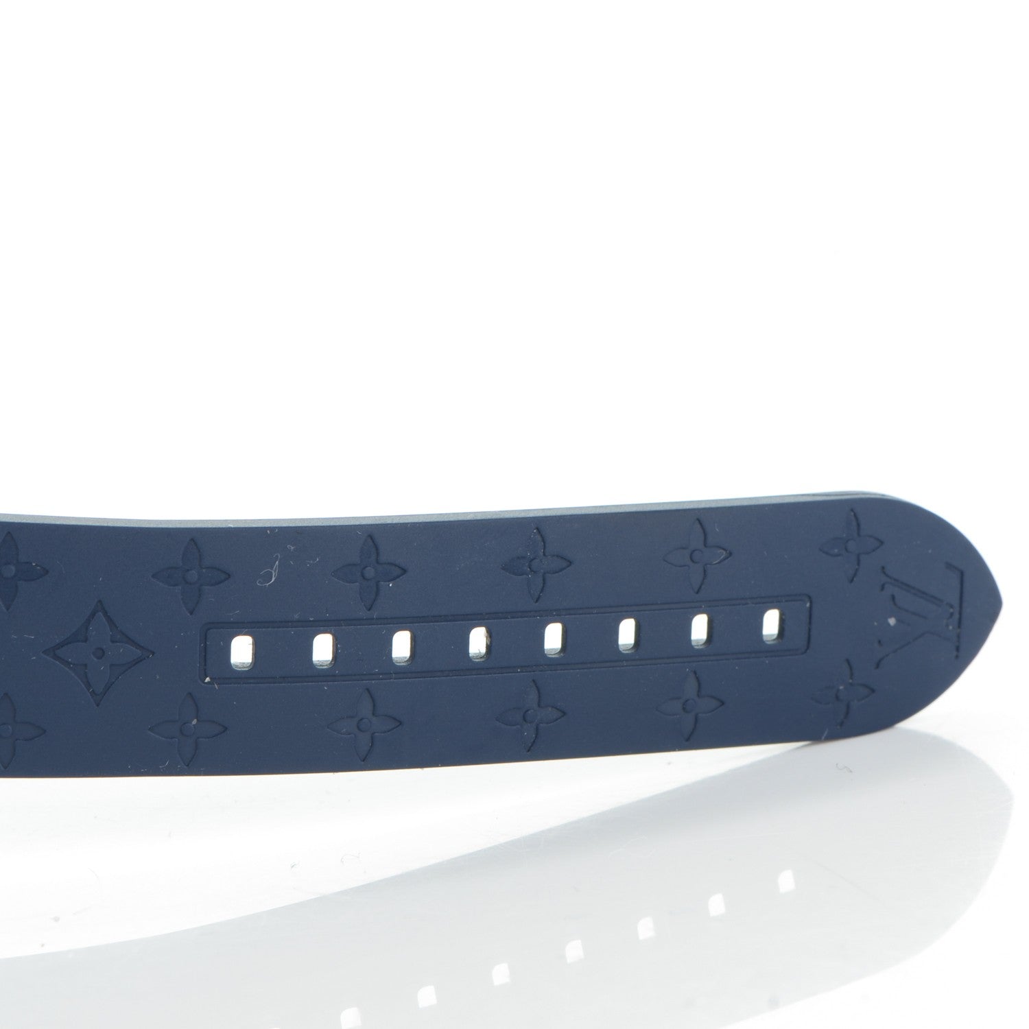 Louis Vuitton Stainless Steel Rubber Diamond 34mm Tambour Lovely Cup Quartz Watch Blue 11 of 12