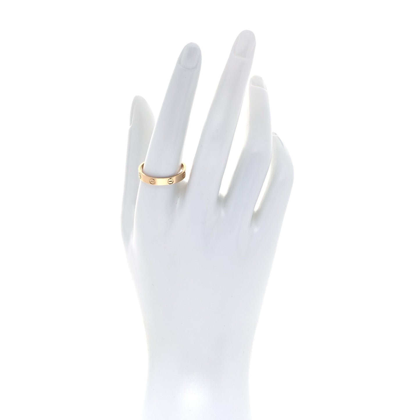 18K Yellow Gold 3.5mm LOVE Wedding Band Ring 62 10