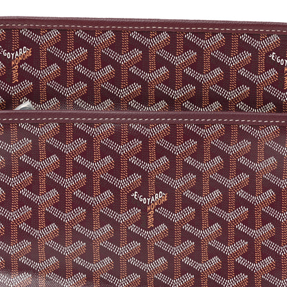 Goyard Goyardine Jouvence GM Toiletry Pouch Burgundy 6 of 8
