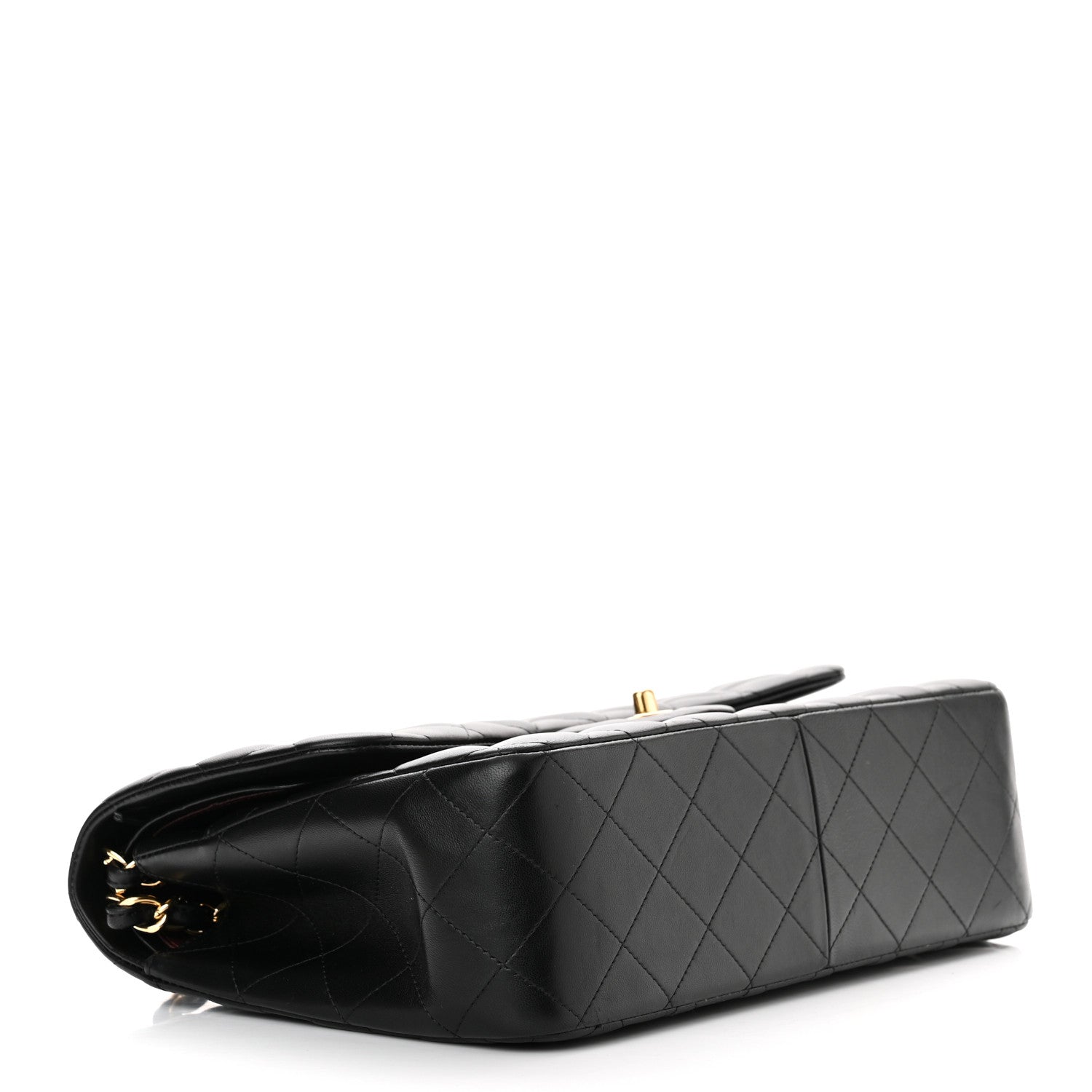 Chanel Lambskin Quilted Jumbo Double Flap Black 3 of 10