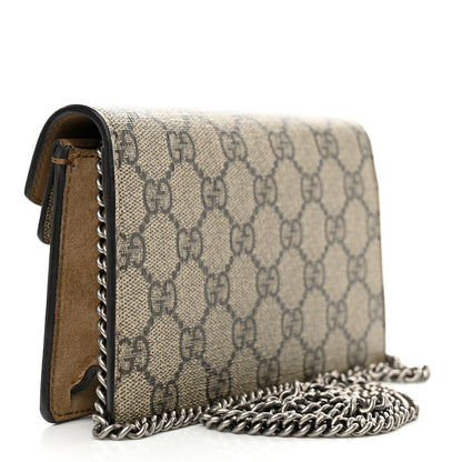 Gucci GG Supreme Monogram Super Mini Dionysus Shoulder Bag Taupe 3 of 11