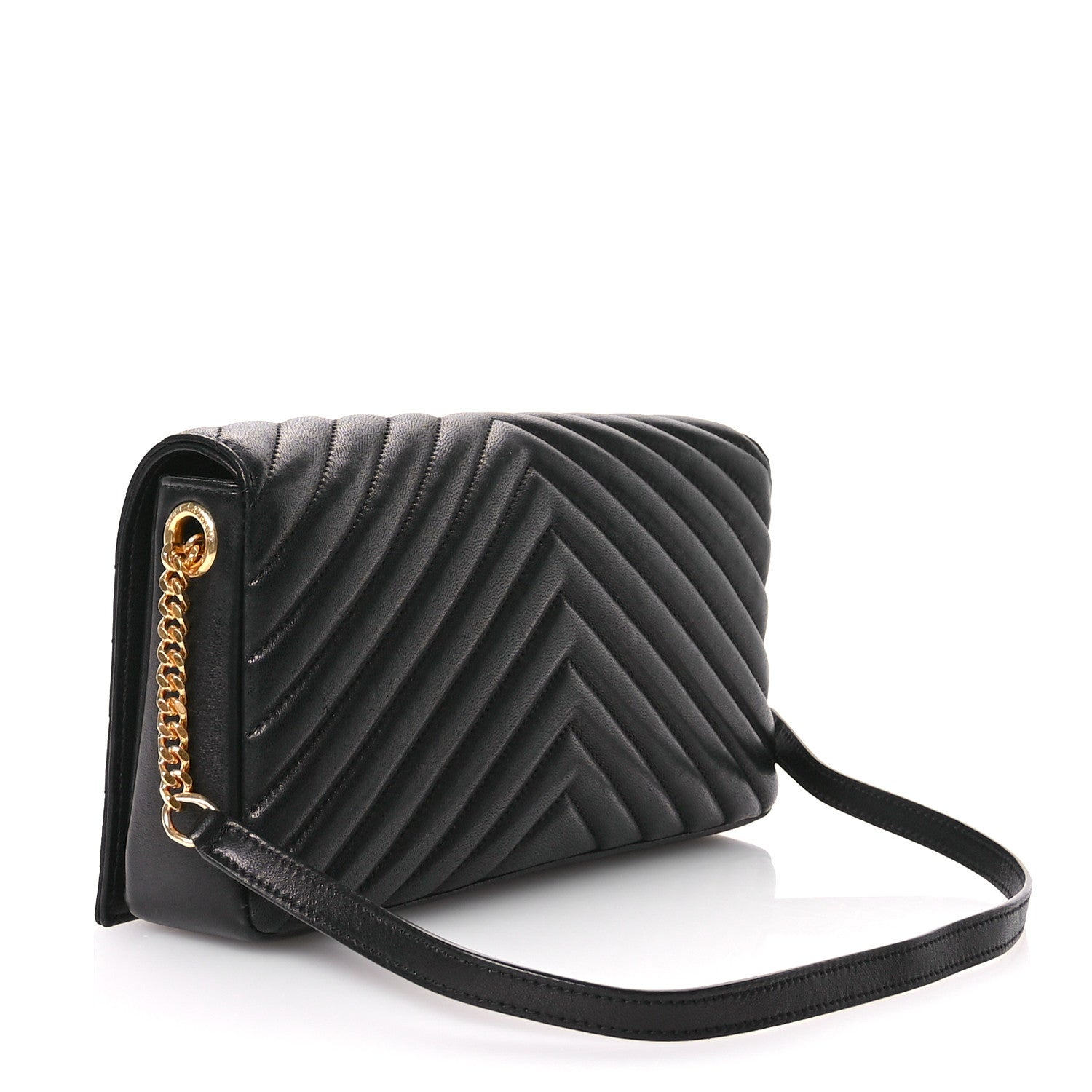 Saint Laurent Lambskin Matelasse Monogram Kate 99 Black 3 of 10