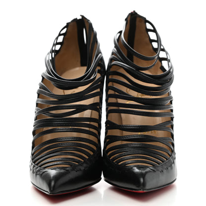 Christian Louboutin Kid Gortika 100 Strappy Pumps 36.5 Black 2 of 12