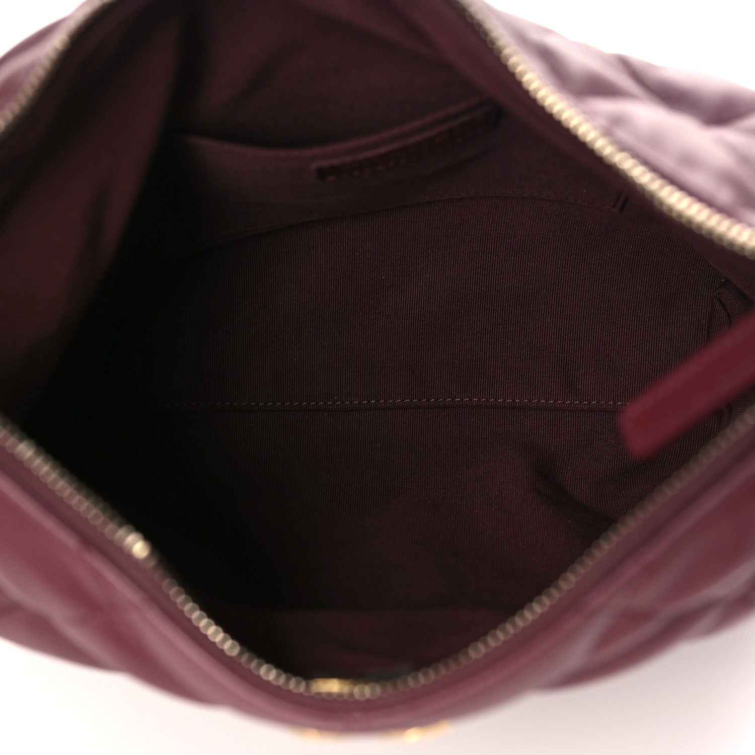 Chanel Lambskin Quilted Hobo Burgundy 5 of 9