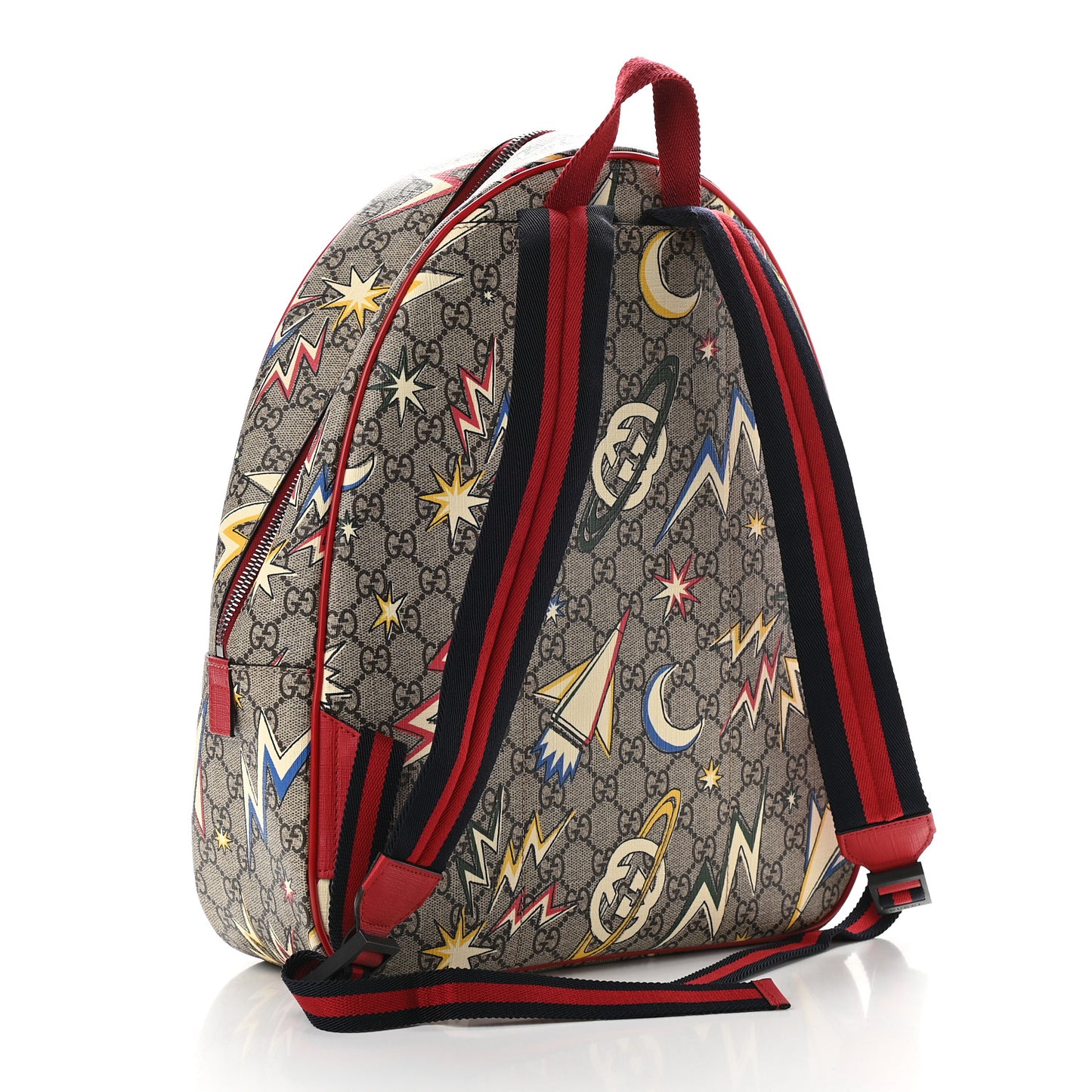 GG Supreme Monogram Space Web Childrens Dome Backpack Multicolor