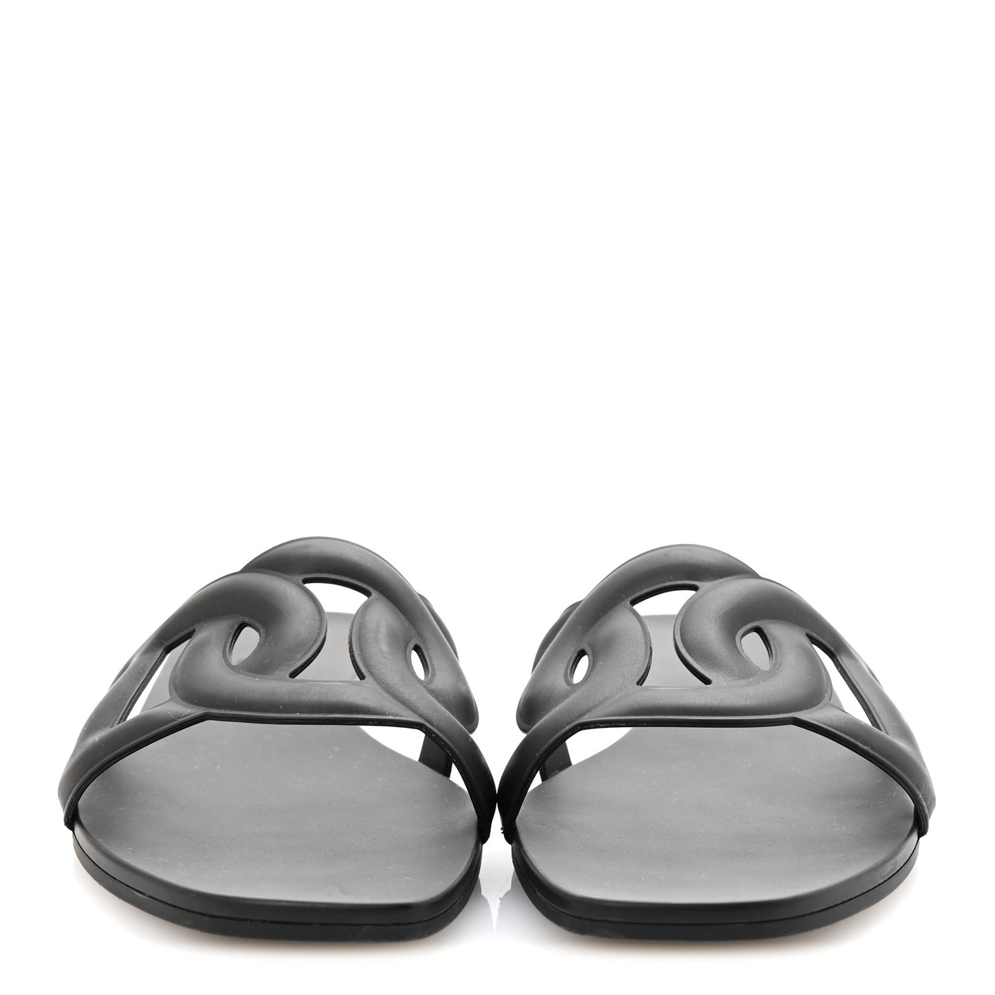 Rubber Aloha Sandals 38 Black