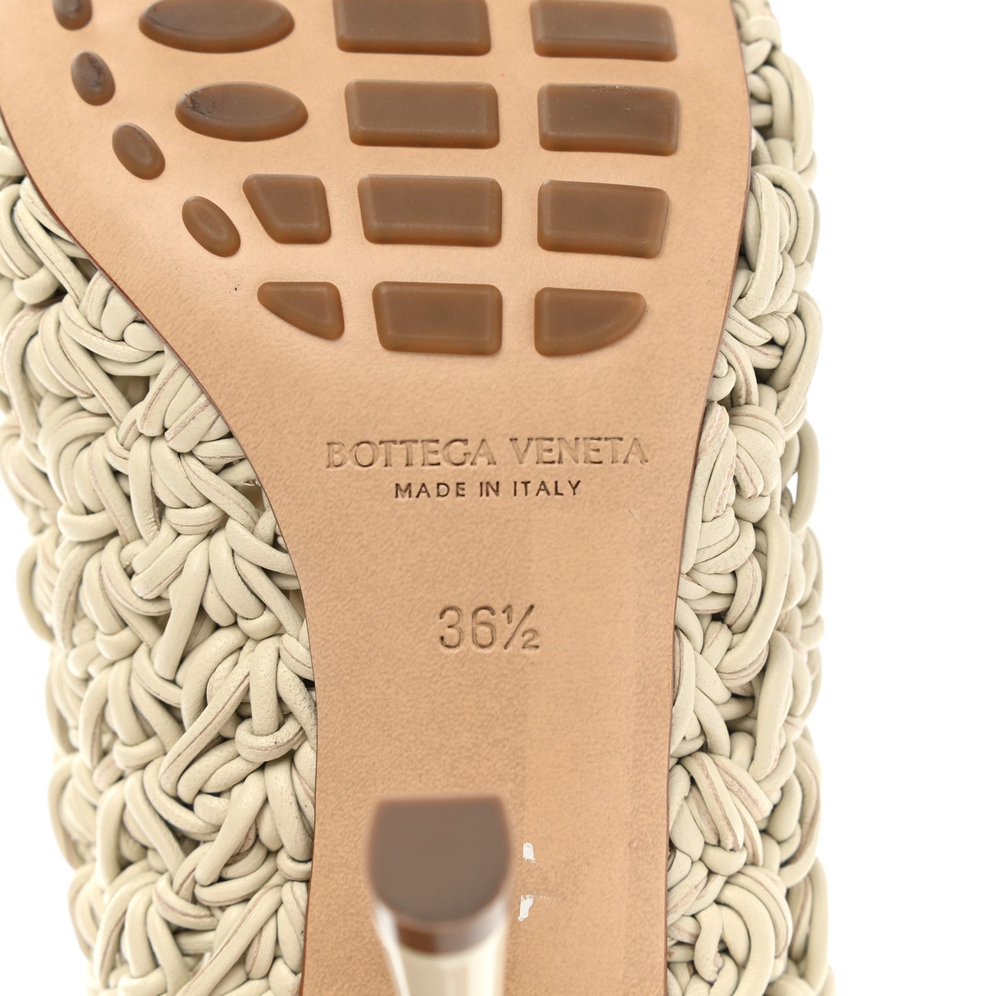 Nappa Intrecciato The Board Mules 36.5 Wax