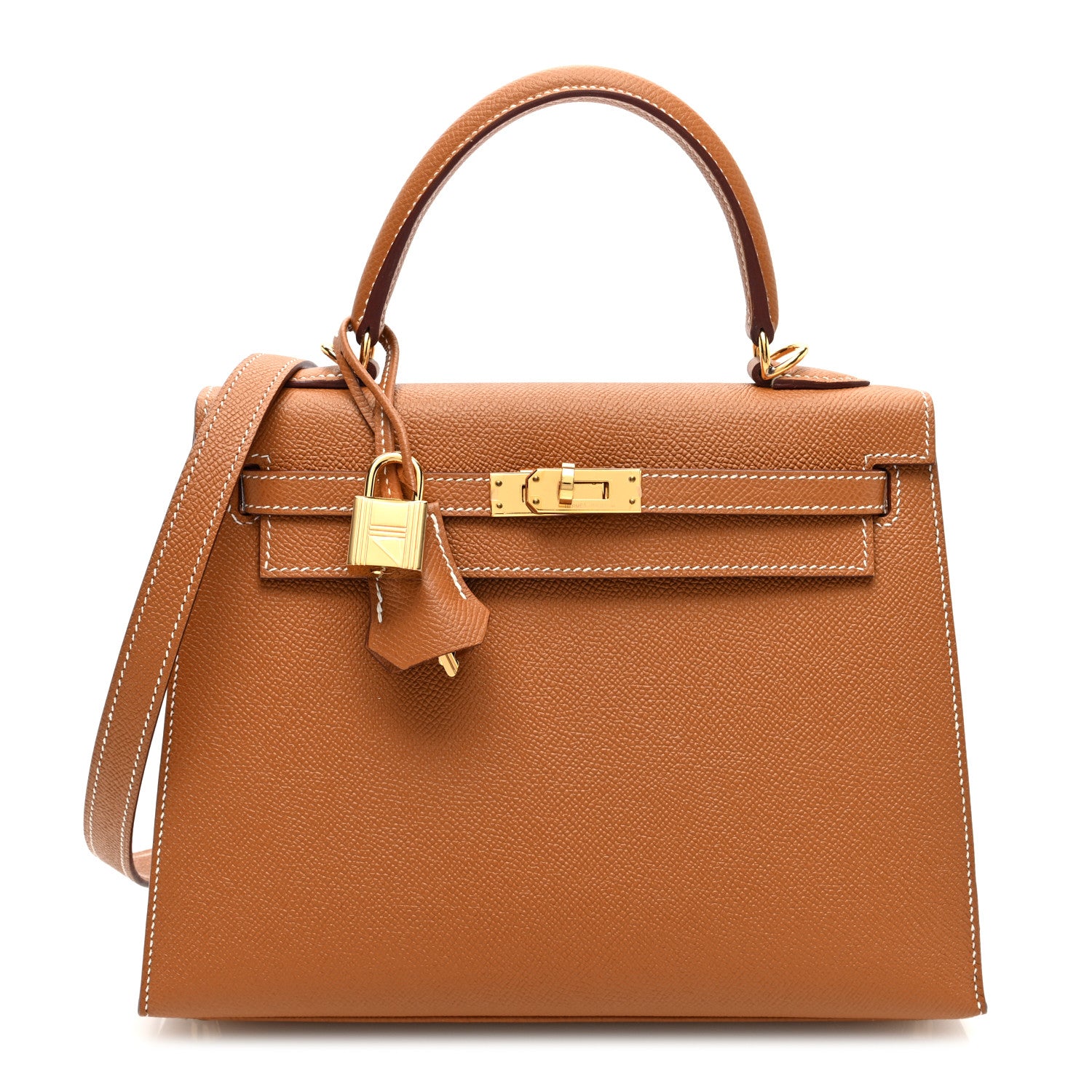 Hermes Epsom Horseshoe Kelly Sellier 25 Gold 1 of 10