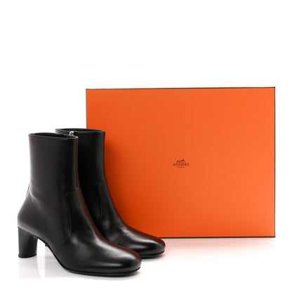Hermes Nappa Lisa 55 Ankle Boots 36 Black 10 of 10