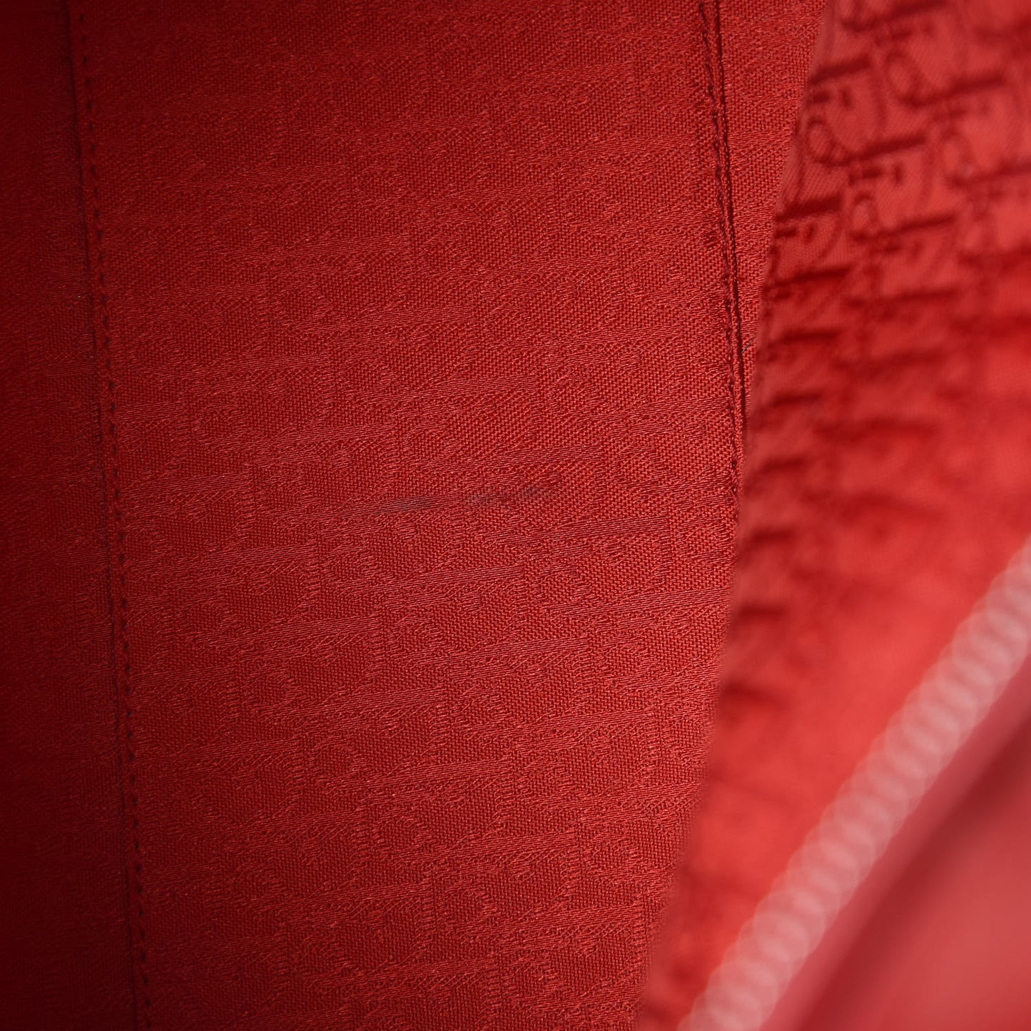 Lambskin Cannage Large Lady Dior Red