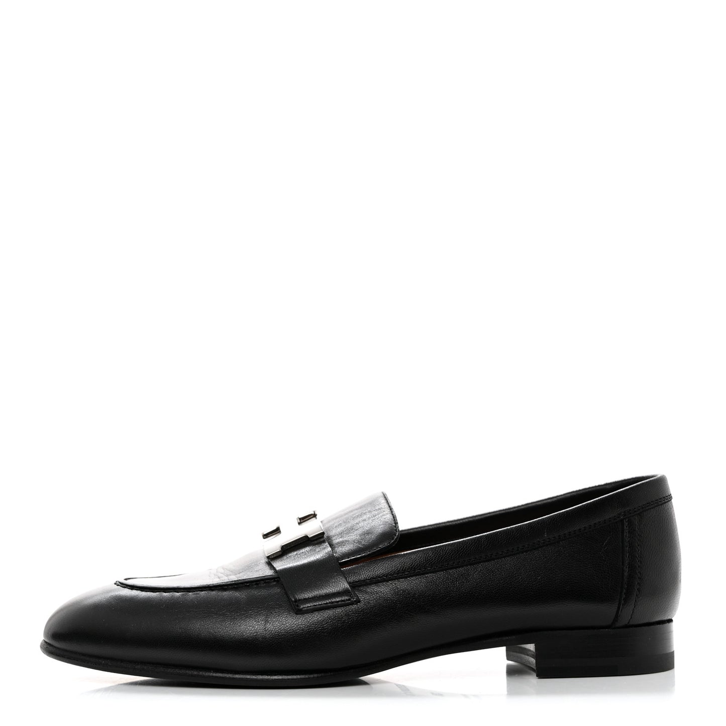 Goatskin Womens Paris Loafers 36 Black