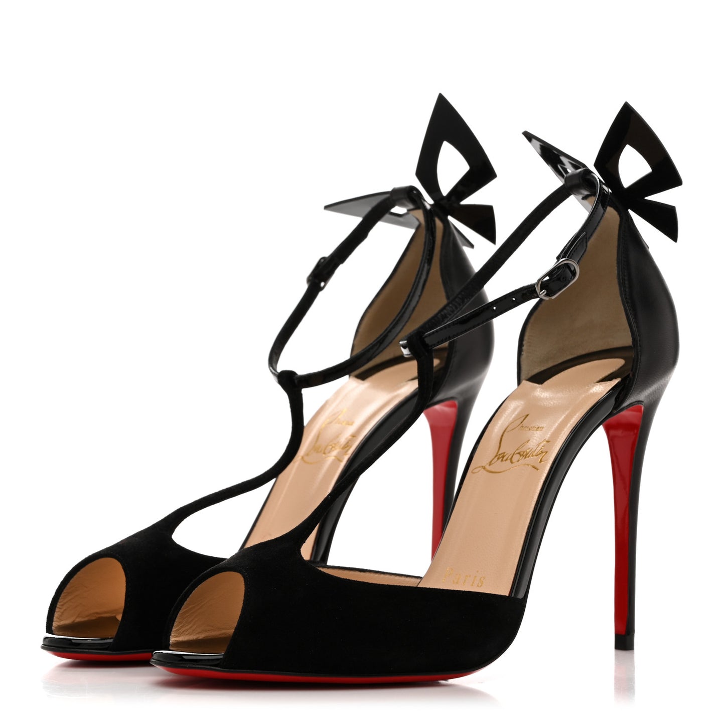 Suede Patent Shiny Nappa Aribak 100 Pumps 36.5 Version Black