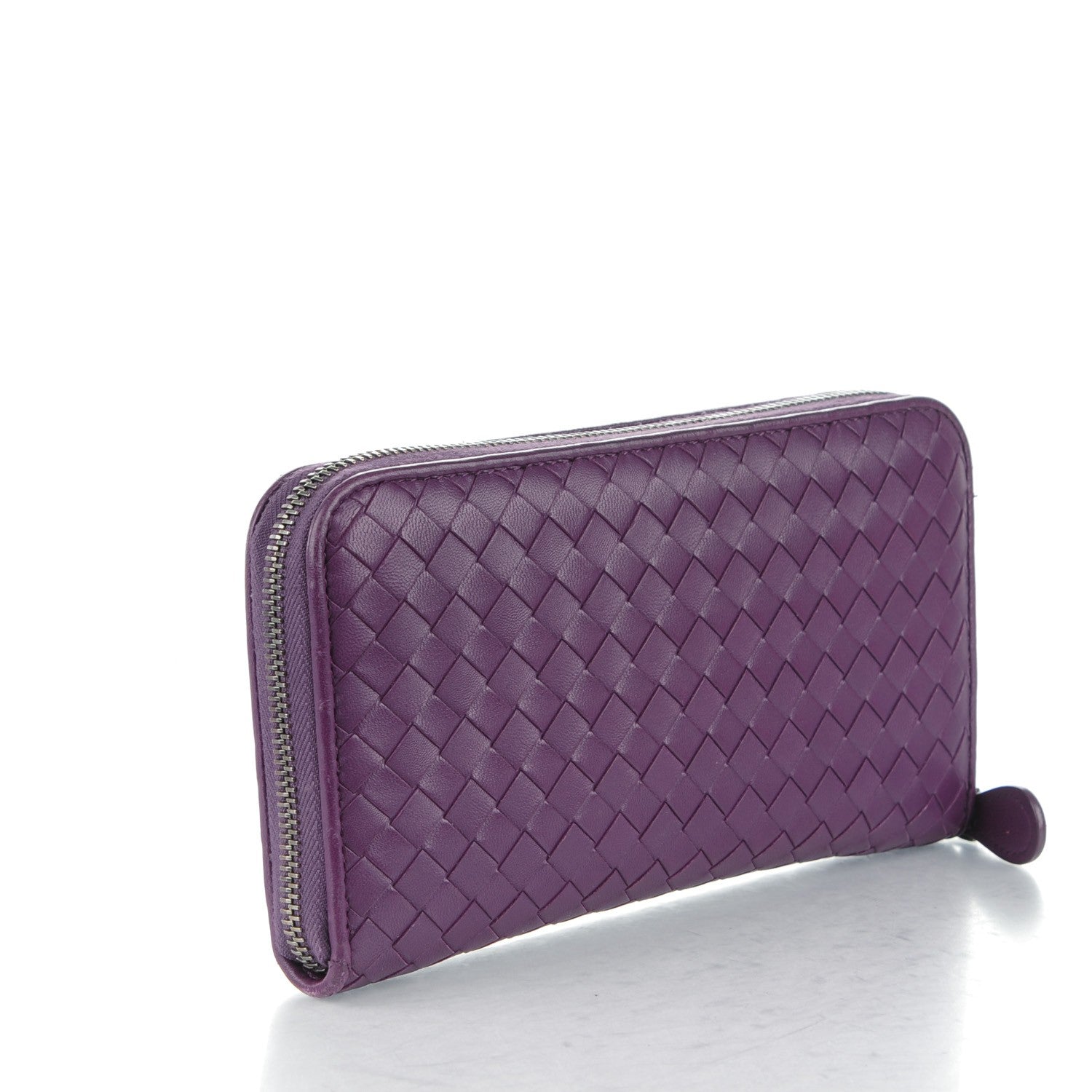 Bottega Veneta Nappa Intrecciato Zip Around Wallet Monalisa 3 of 8