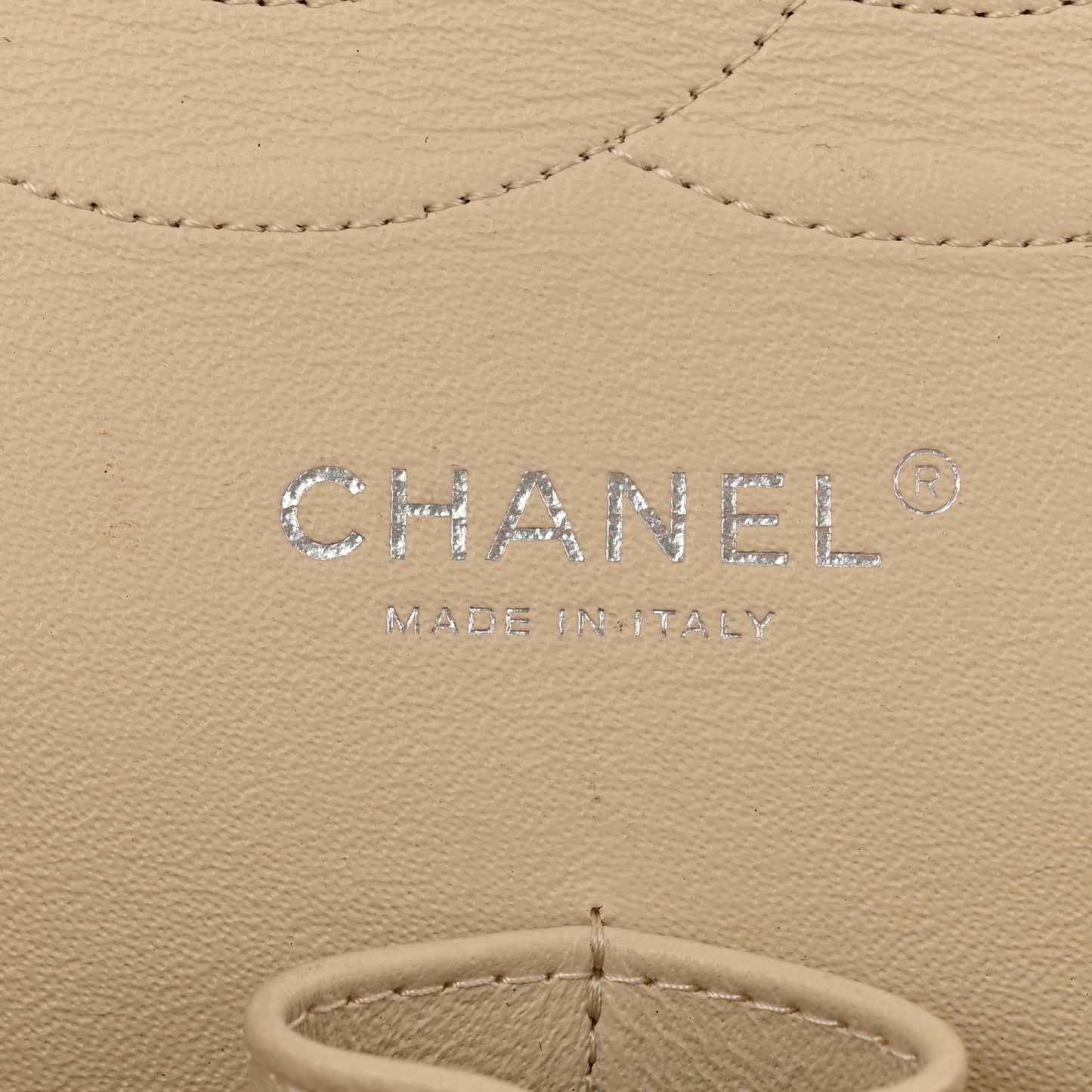 Caviar Quilted Jumbo Double Flap Ivory