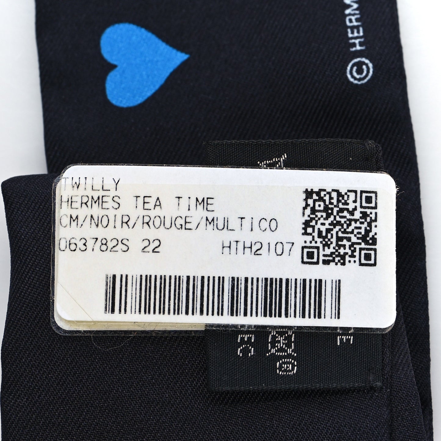 Silk Tea Time Twilly Black Rouge Multicolor