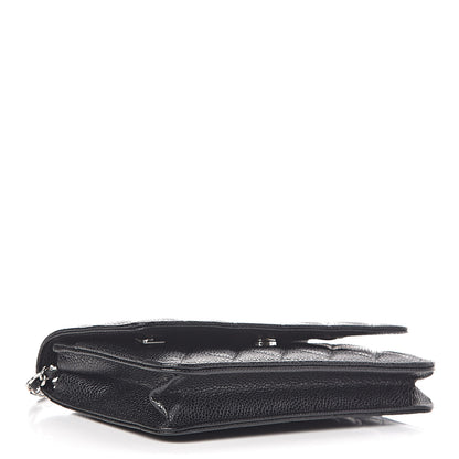 Chanel Caviar Quilted Wallet On Chain WOC Black 4 of 12