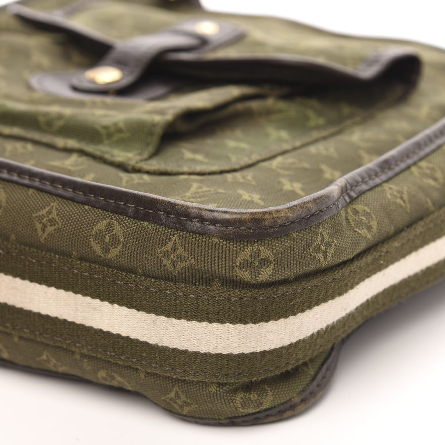 Mini Monogram Besace Mary Kate Kaki