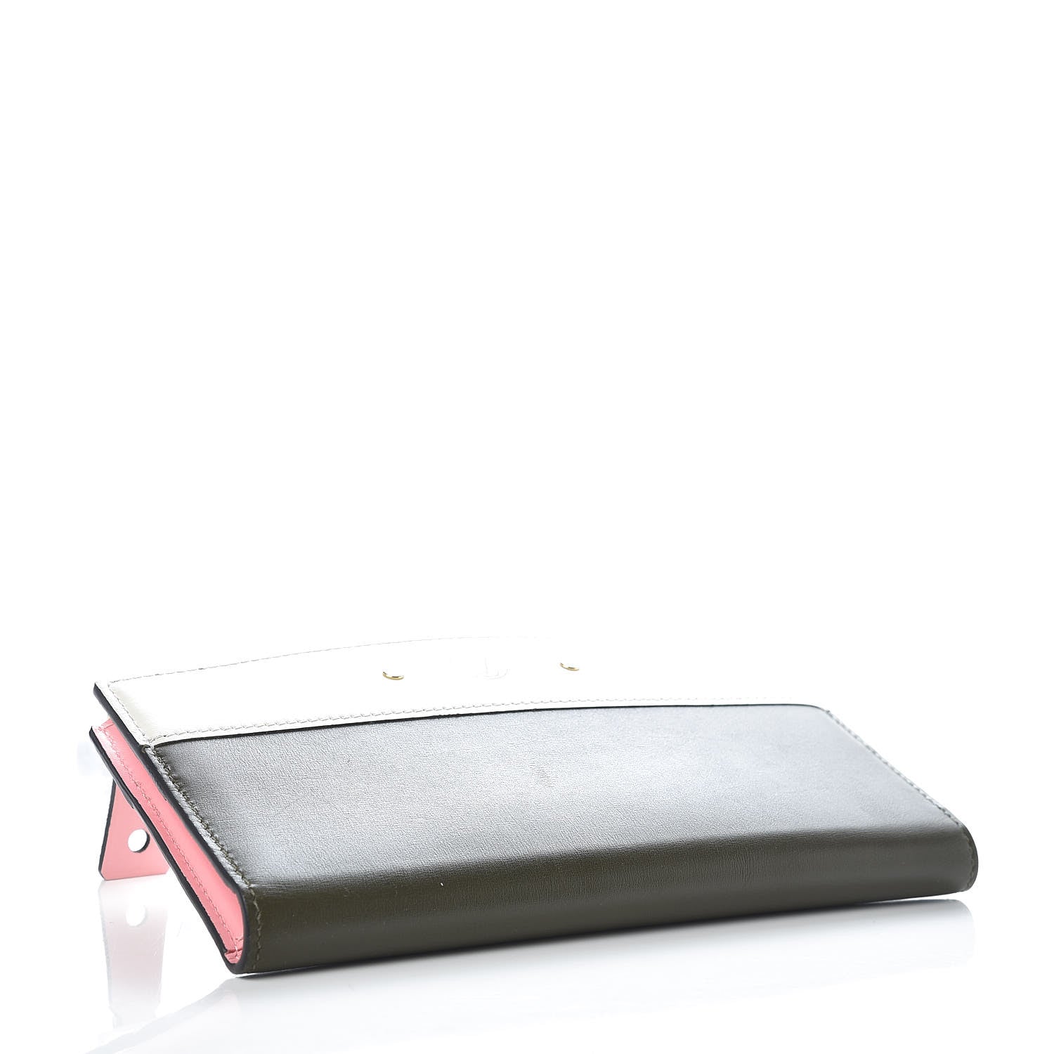 Louis Vuitton Calfskin City Steamer Wallet Kaki White 4 of 7