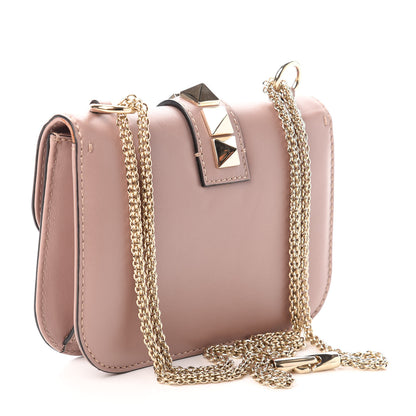 Valentino Garavani Vitello Small Glam Lock Rockstud Flap Poudre 3 of 8