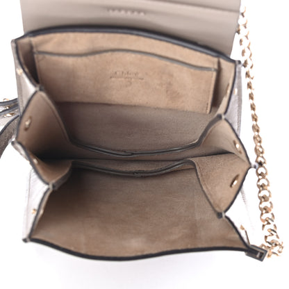 Chloe Suede Calfskin Mini Faye Bracelet Bag Motty Grey 4 of 4