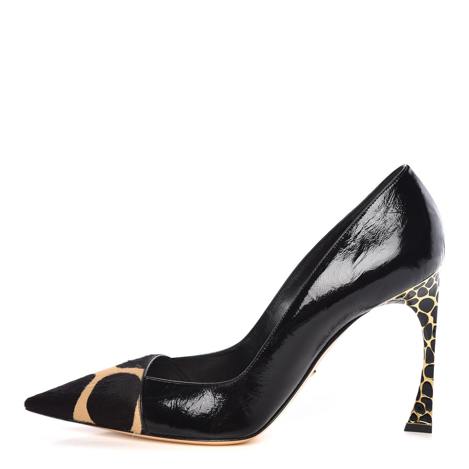 Christian Dior Crinkled Lambskin Songe 100 Pumps 42 Black 1 of 14