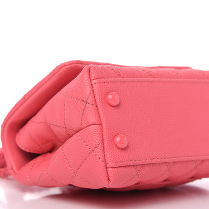 Chanel Caviar Quilted Incognito Extra Mini Coco Handle Flap Pink 6 of 10