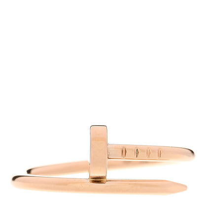 Cartier 18K Pink Gold Small Juste Un Clou Ring 53 6.25 1 of 5