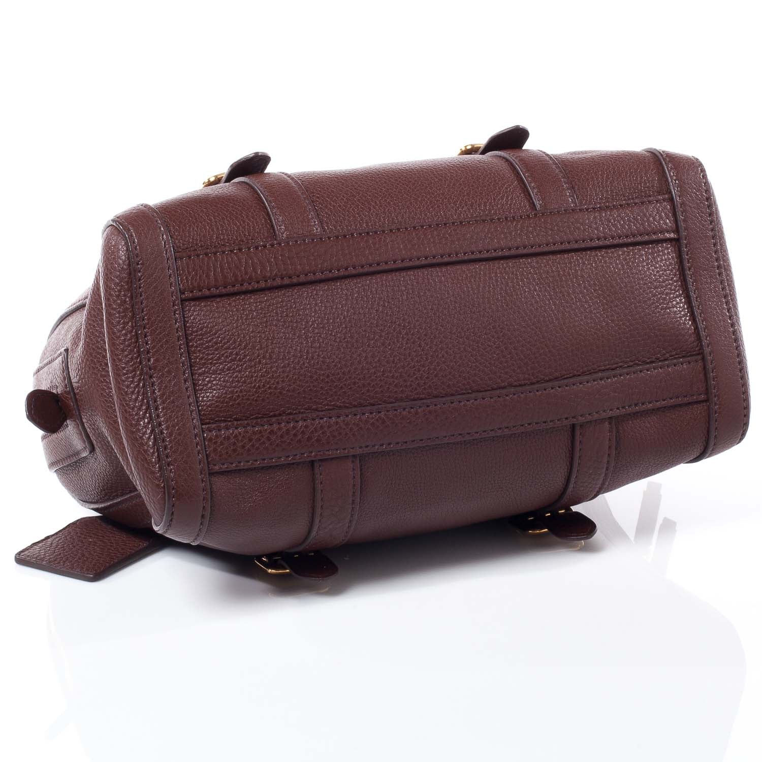 Prada Vitello Daino Bowler Brown 5 of 10