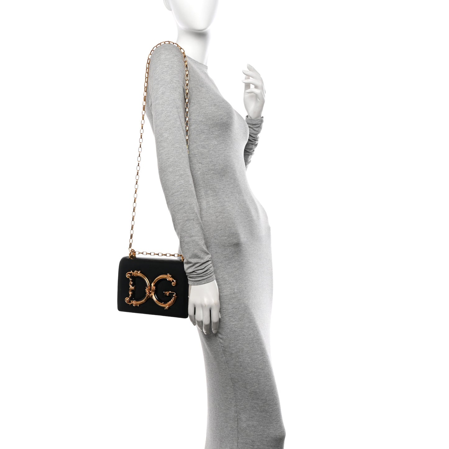 Nappa DG Girls Shoulder Bag Black