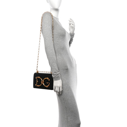 Dolce & Gabbana Nappa DG Girls Shoulder Bag Black 2 of 14