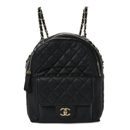Chanel Caviar Quilted Large CC Day Backpack Black 1 of 11