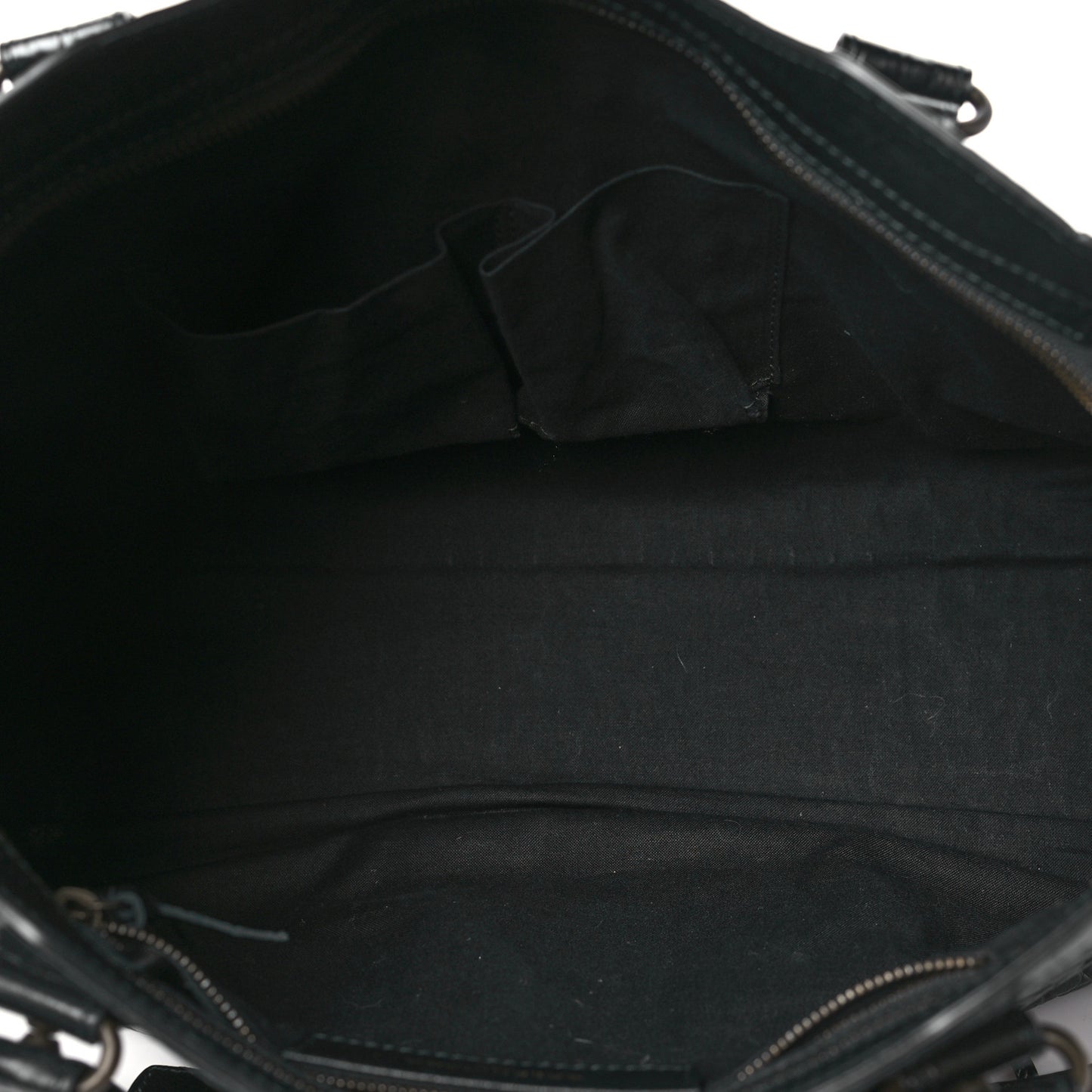 Calfskin Crocodile Embossed Classic Hardware City Black