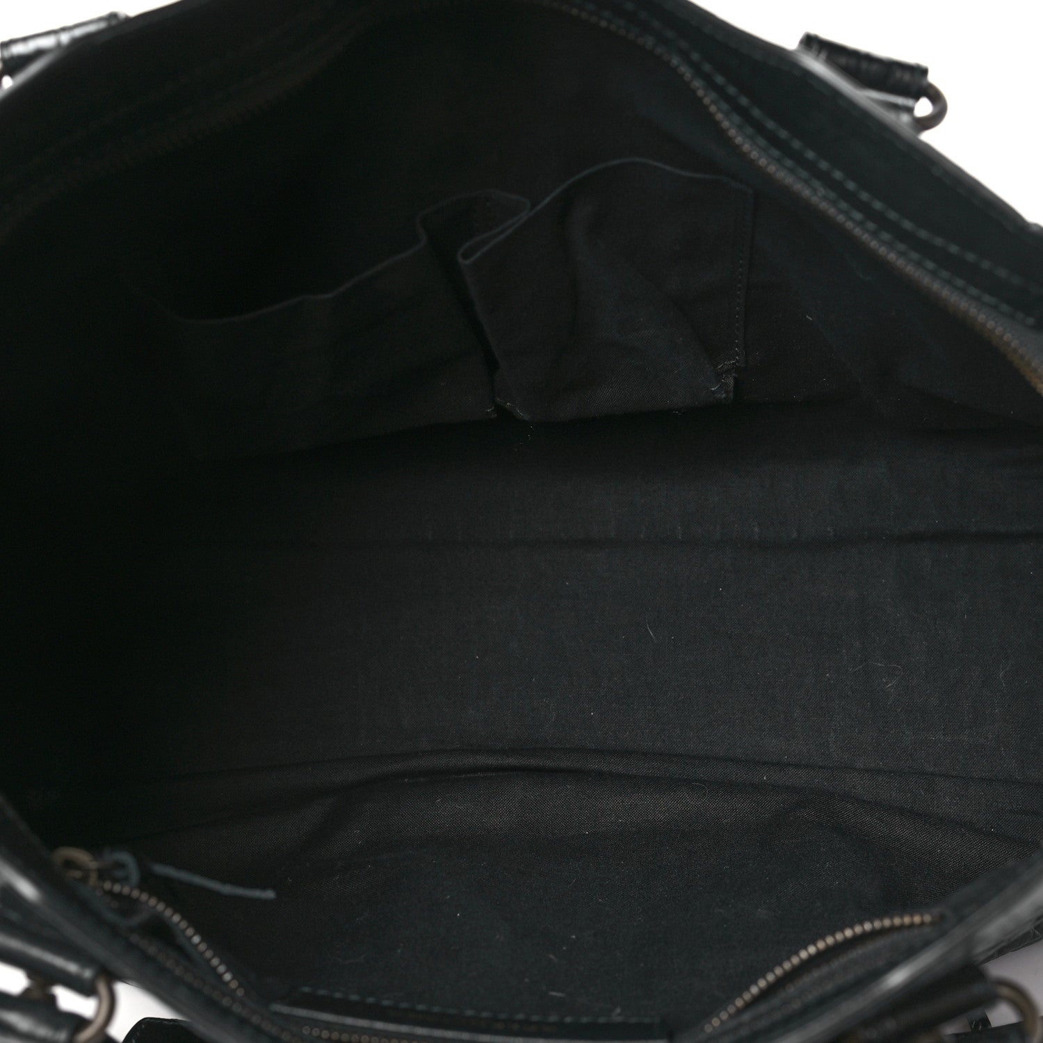 Balenciaga Calfskin Crocodile Embossed Classic Hardware City Black 6 of 13
