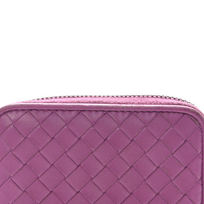 Bottega Veneta Nappa Intrecciato Zip Around Coin Purse Peony 9 of 9